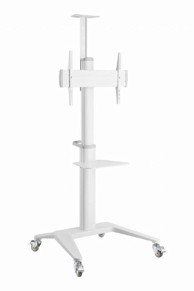 GEMBIRD Podni stalak za TV TVS-70T-02-W, 37"-70", s kotačima, bijela
